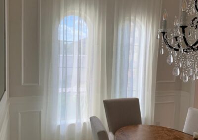 Pinch Pleat Wave Drapes - Dinning Room