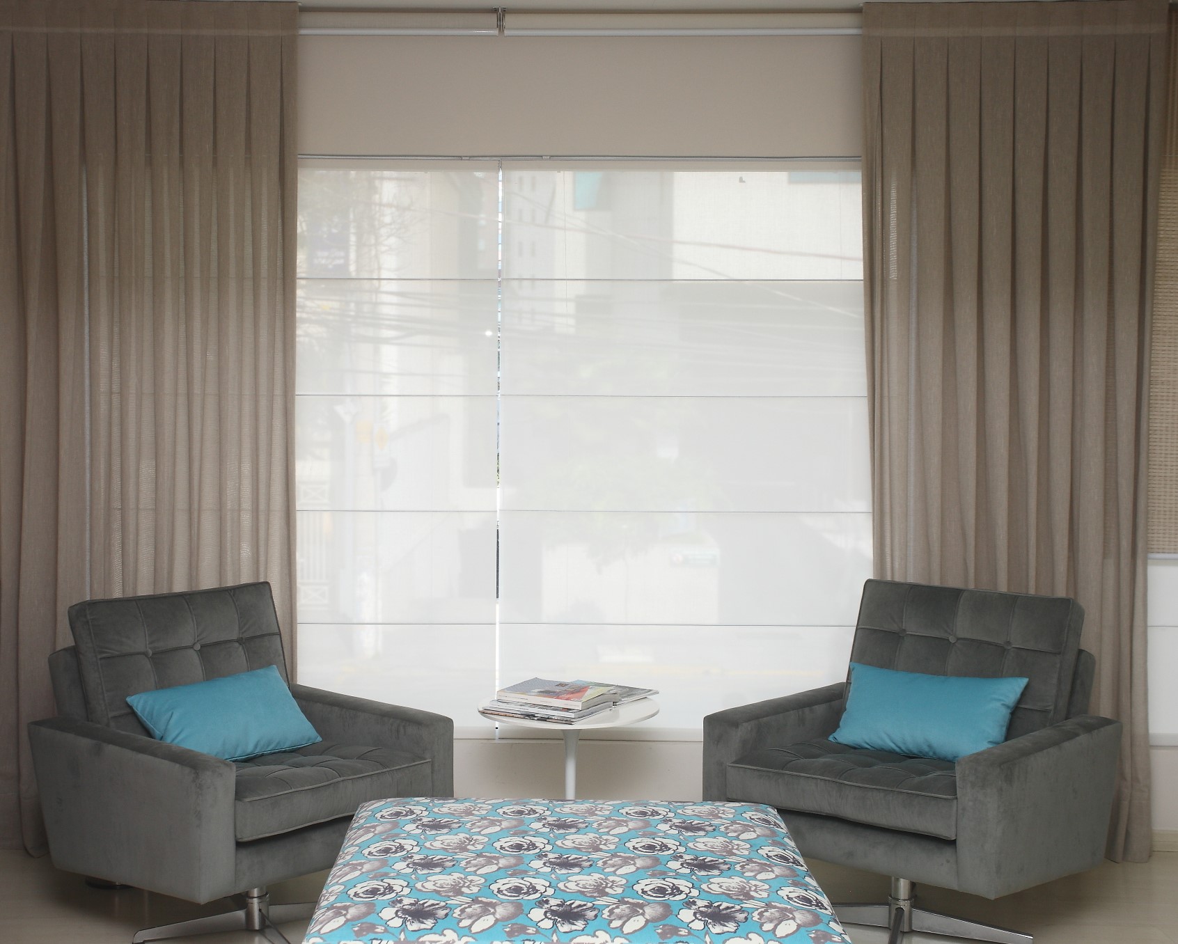 SunScreen Roller Shades - Living Room